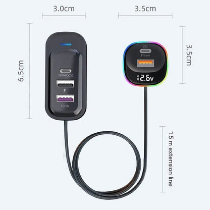 Car Charger Super Fast Charge Multi-function Advibe Studio