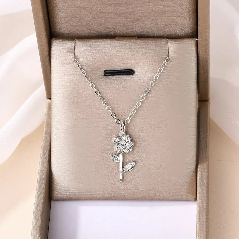 Fashion Alloy Flower Necklace For Minority Women Advibe Studio
