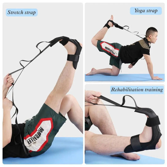 Fitness Yoga Ligament Stretching Belt Foot Rehabilitation Strap Plantar Fasciitis Leg Training Foot Ankle Joint Correction Sports Rope Advibe Studio