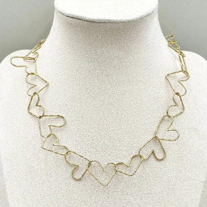 Stainless Steel Electroplating Heart Shape Clavicle Necklace Advibe Studio