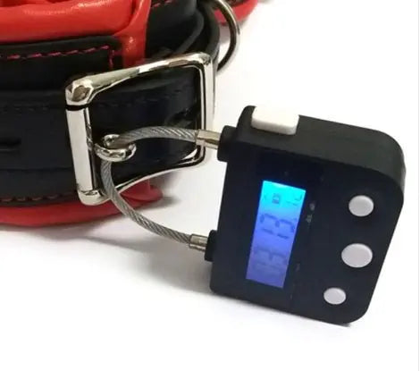 Time Lock Fetish Handcuffs Mouth Gag Electronic Timer Bdsm Bondage Restraints Chastity Couples Toys Adult Game Bondage Lock Advibe Studio